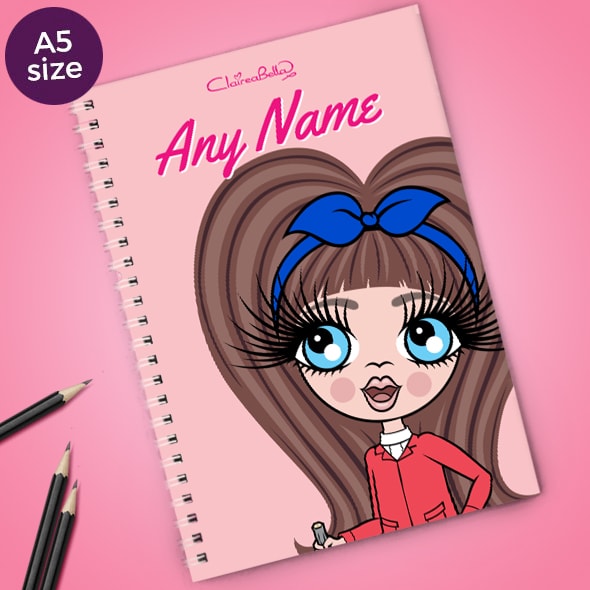 ClaireaBella Girls Close Up A5 Softback Notebook - Image 1