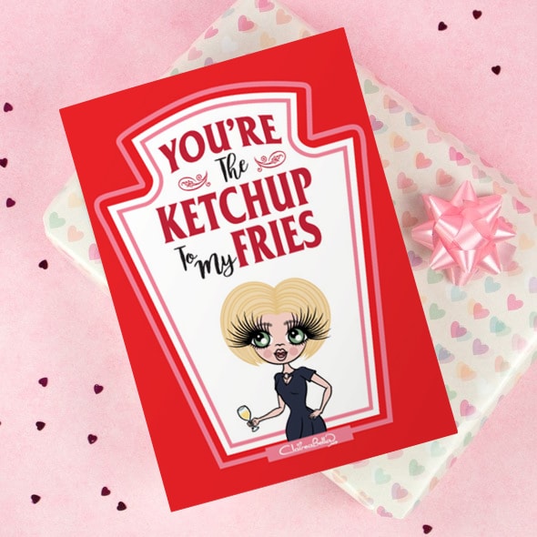 ClaireaBella Greeting Card - Ketchup to my Fries - Image 1