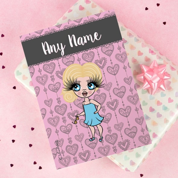 ClaireaBella Girls Greeting Card - Boho Heart - Image 1