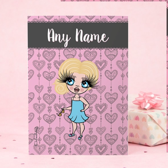 ClaireaBella Girls Greeting Card - Boho Heart - Image 2