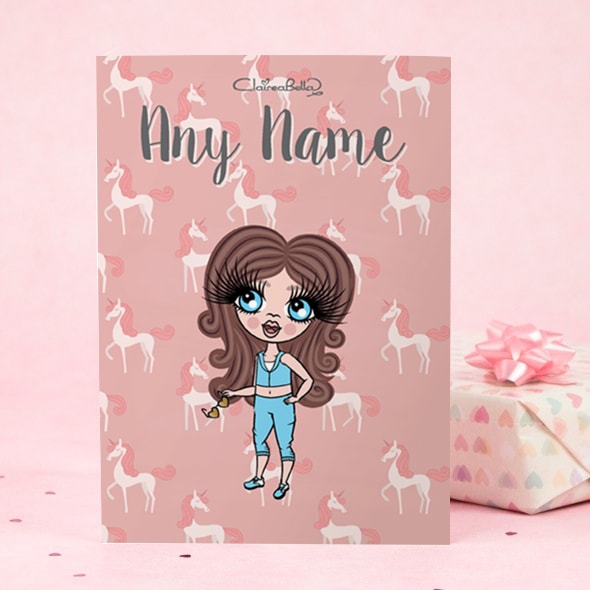 ClaireaBella Girls Greeting Card - Unicorn - Image 2