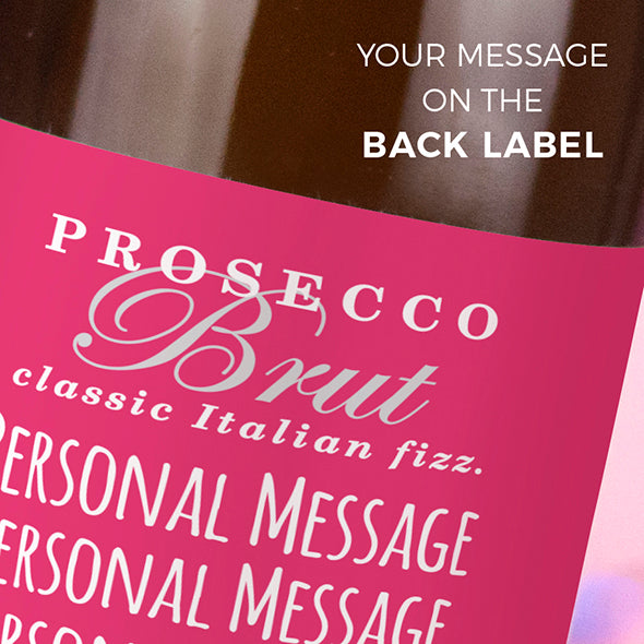 ClaireaBella Personalised Prosecco - Classic Floral - Image 3