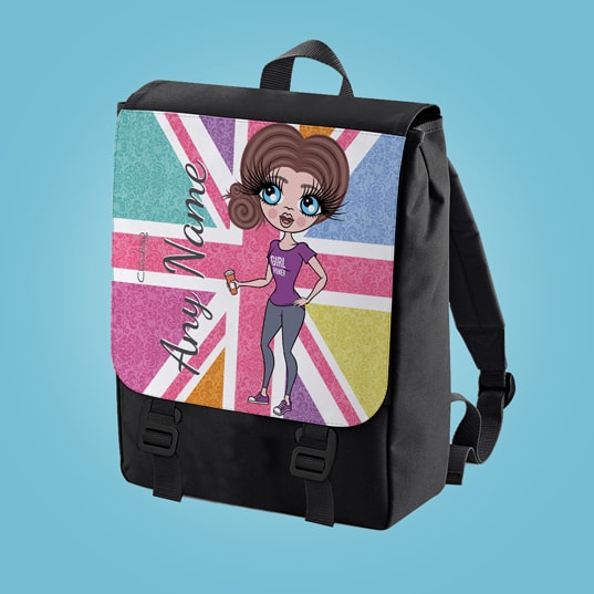 ClaireaBella Union Jack Large Backpack - Image 1