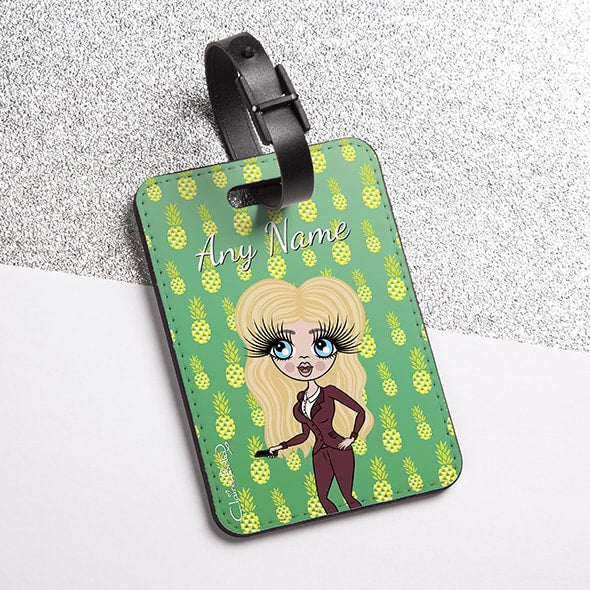 ClaireaBella Pineapple Print Luggage Tag - Image 1