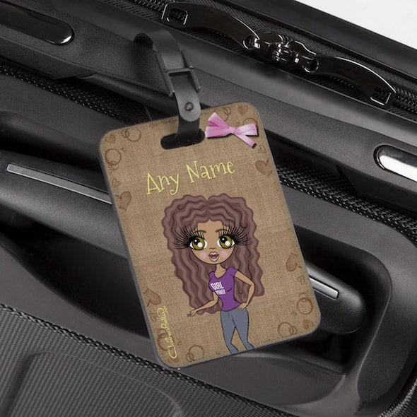 ClaireaBella Jute Print Luggage Tag - Image 2