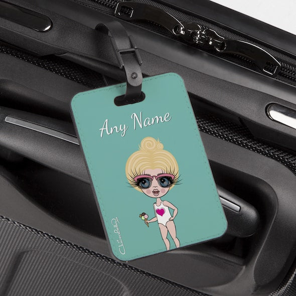 ClaireaBella Girls Turquoise Luggage Tag - Image 1