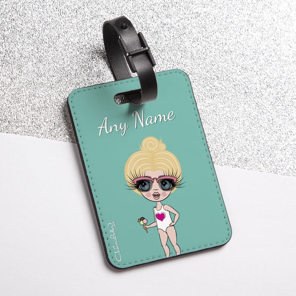 ClaireaBella Girls Turquoise Luggage Tag - Image 2