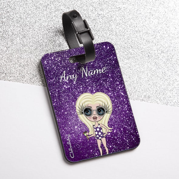 ClaireaBella Girls Glitter Effect Luggage Tag - Image 5