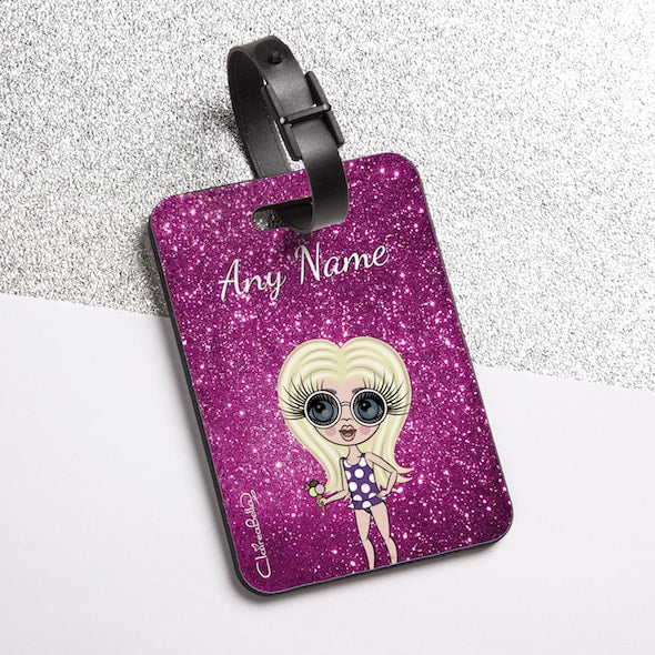 ClaireaBella Girls Glitter Effect Luggage Tag - Image 6