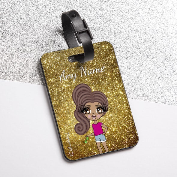 ClaireaBella Girls Glitter Effect Luggage Tag - Image 2