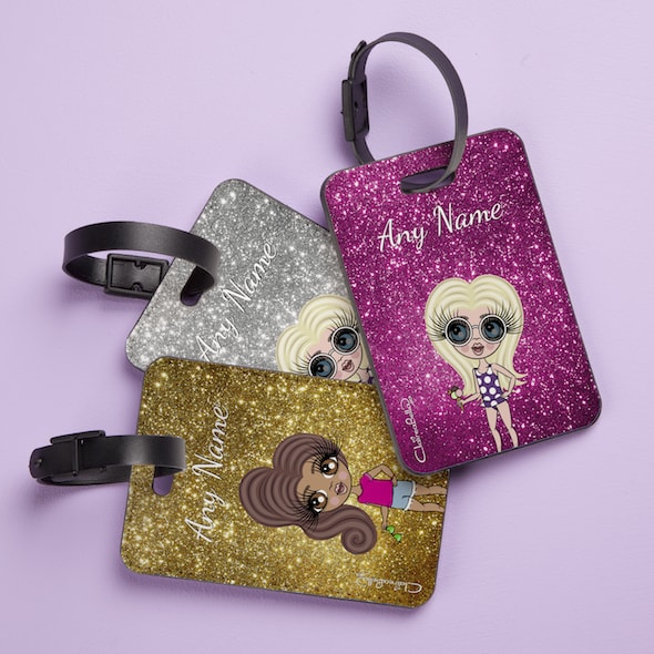ClaireaBella Girls Glitter Effect Luggage Tag - Image 3