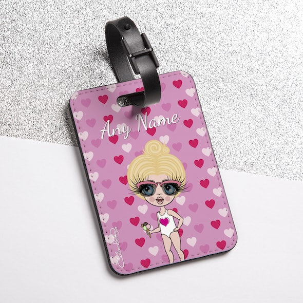 ClaireaBella Girls Hearts Luggage Tag - Image 2