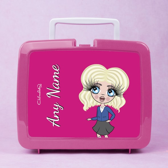 ClaireaBella Girls Hot Pink Lunch Box - Image 1