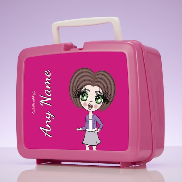 ClaireaBella Girls Hot Pink Lunch Box - Image 2