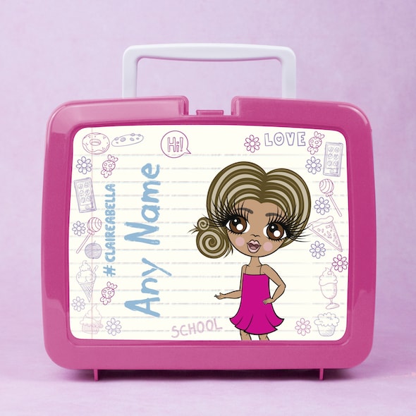 ClaireaBella Girls Notebook Print Lunch Box - Image 1