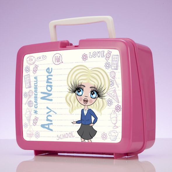 ClaireaBella Girls Notebook Print Lunch Box - Image 2