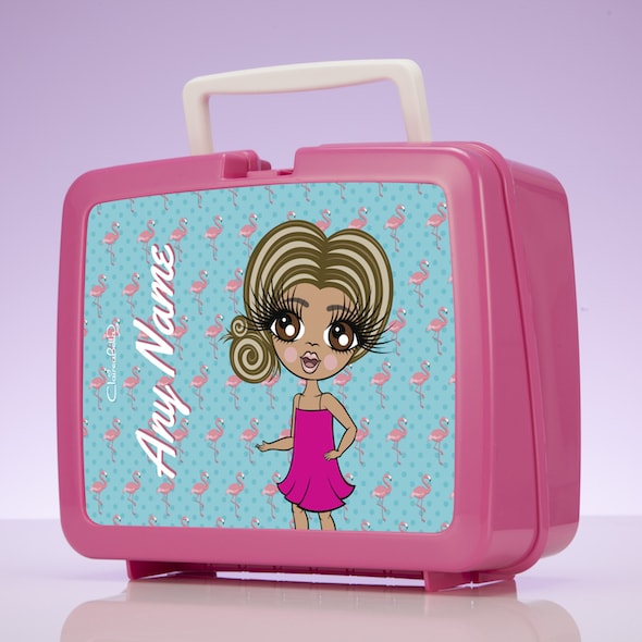 ClaireaBella Girls Flamingo Print Lunch Box - Image 2