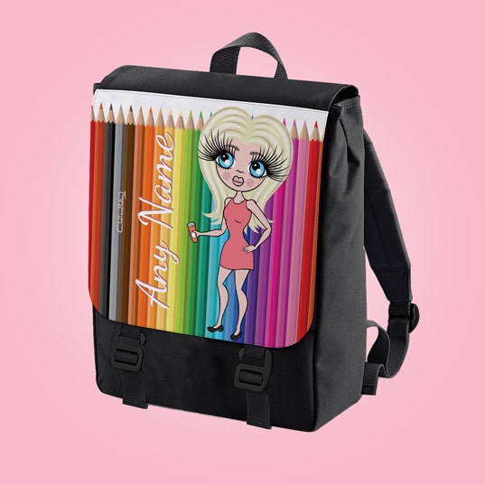 ClaireaBella Coloured Pencils Large Backpack - Image 1