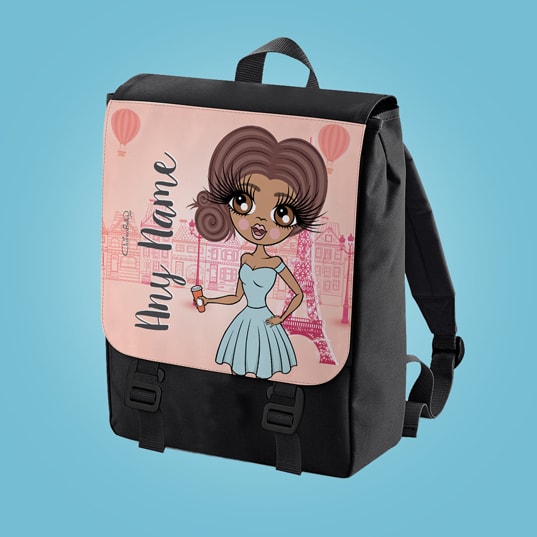 ClaireaBella Parisian Pink Large Backpack - Image 1