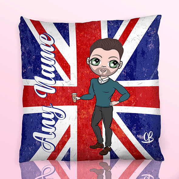 MrCB Union Jack Square Cushion - Image 1