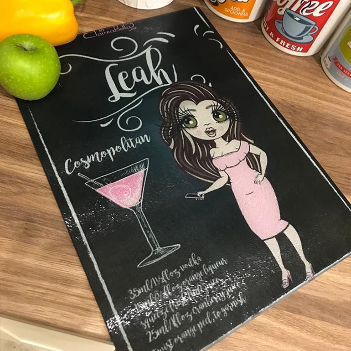 ClaireaBella Glass Chopping Board - Cocktail