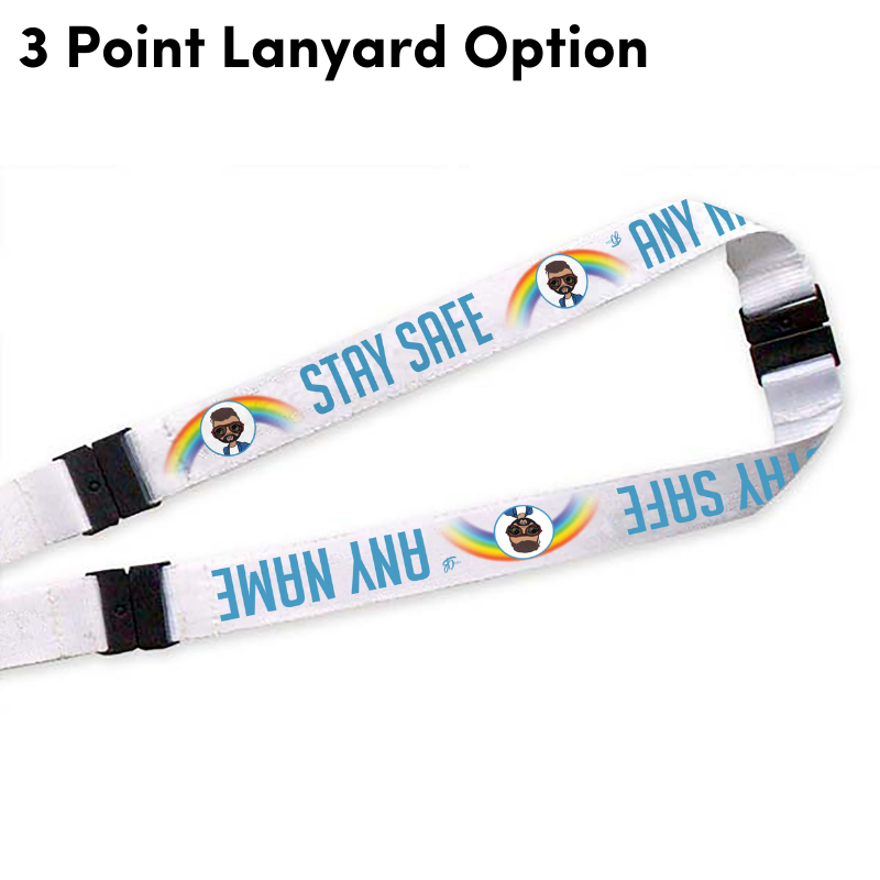 MrCB Personalised Stay Safe Lanyard With Safety Release