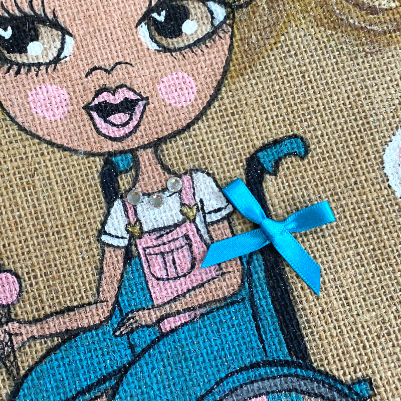 ClaireaBella Girls Wheelchair Large Jute Bag - Image 2
