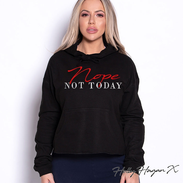 Holly Hagan X Nope Not Today Cropped Hoodie - Image 3