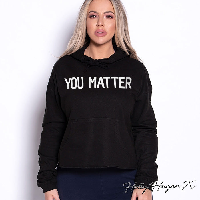 Holly Hagan X You Matter Cropped Hoodie - Image 3