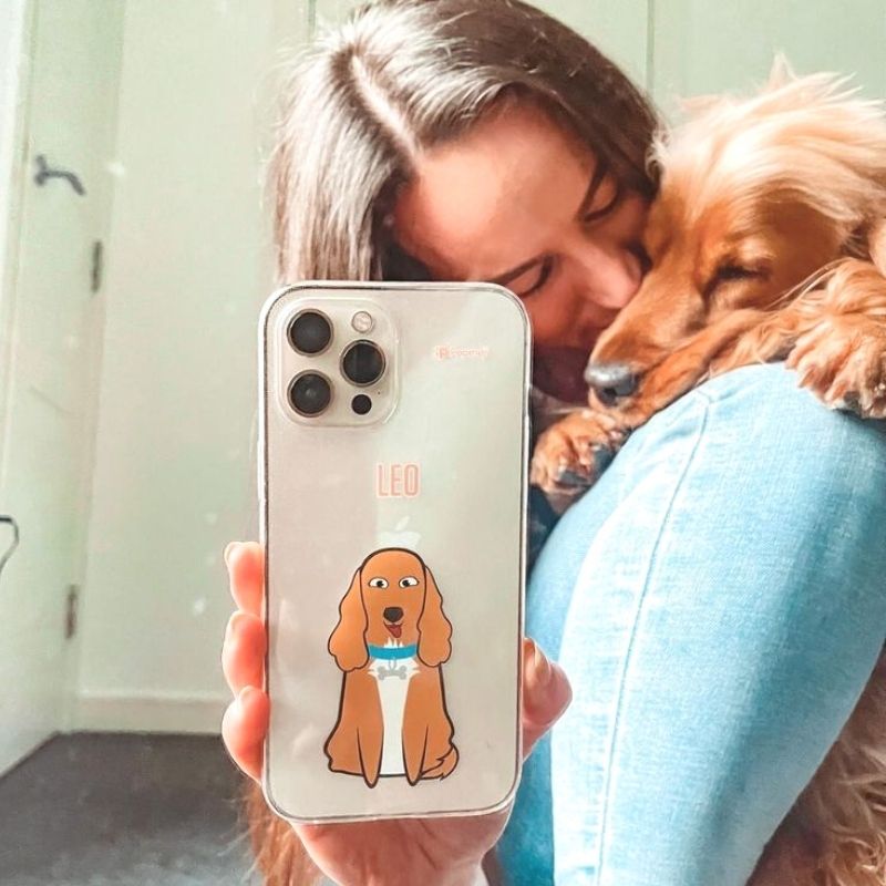 Personalised Dog Classic Clear Soft Gel Phone Case