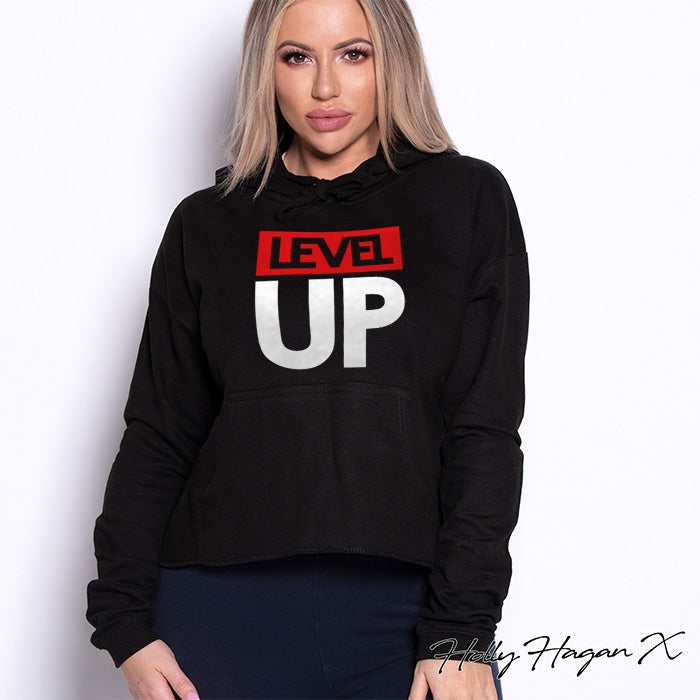 Holly Hagan X Level Up Cropped Hoodie - Image 4