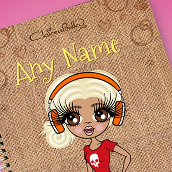 ClaireaBella Jute Bag A4 Notebook - Image 2