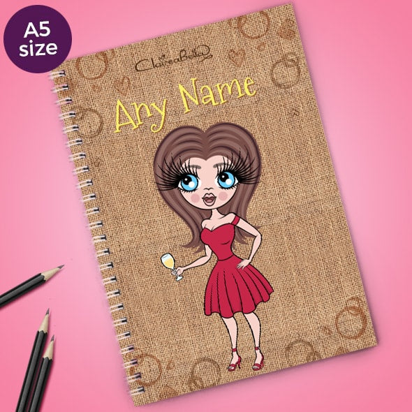 ClaireaBella Jute Bag A5 Notebook - Image 1