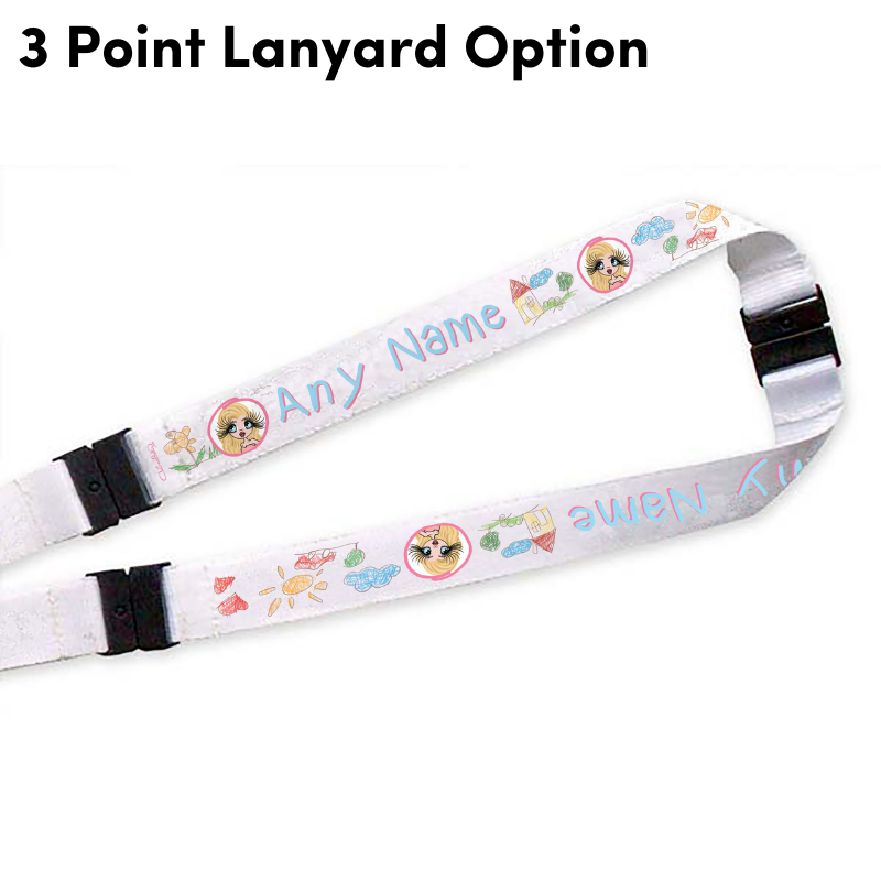 Claireabella Personalised Speak Fluent Toddler Lanyard With Safety Release