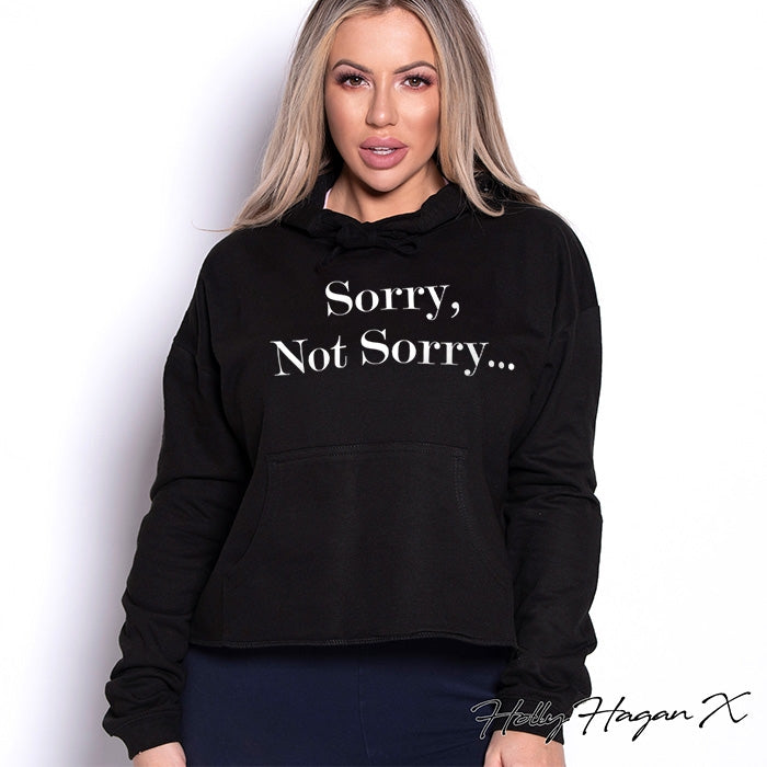 Holly Hagan X Not Sorry Cropped Hoodie - Image 1