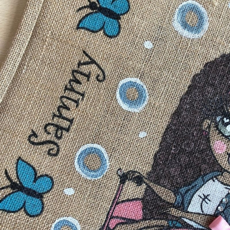 ClaireaBella Wheelchair Large Jute Bag - Image 2