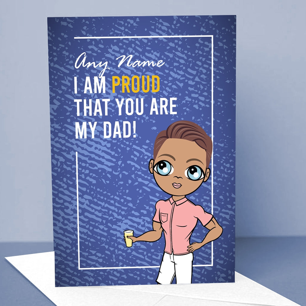 MrCB Proud Dad Greetings Card - Image 1