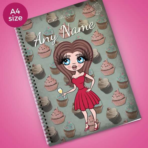 ClaireaBella Cupcake A4 Notebook - Image 1