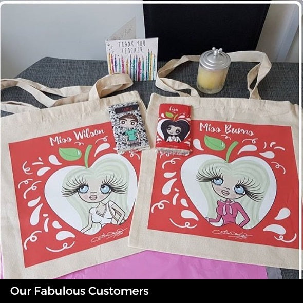 ClaireaBella Canvas Bag - Teacher's Apple - Image 6