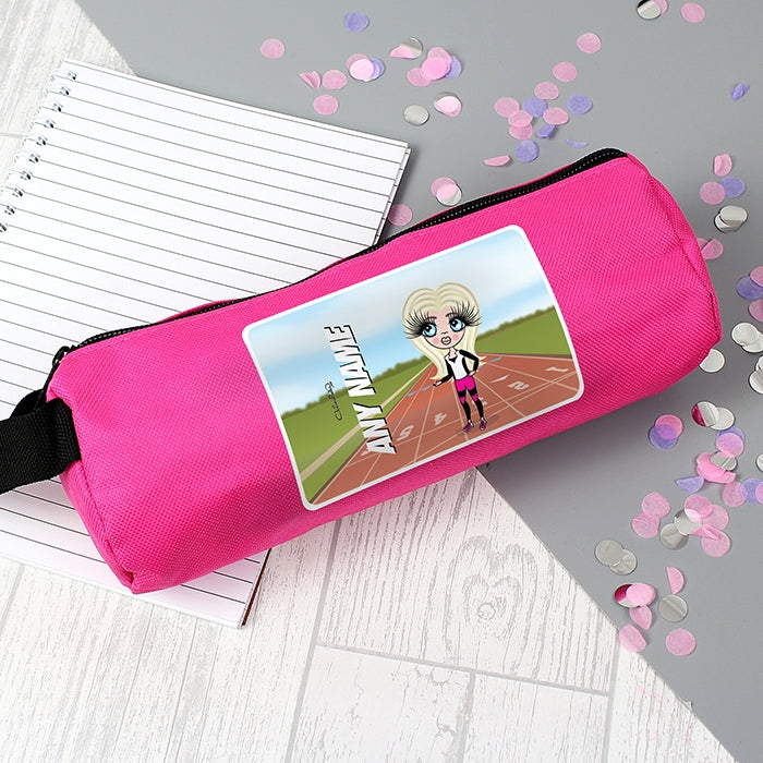 ClaireaBella Girls Running Track Pencil Case - Image 1