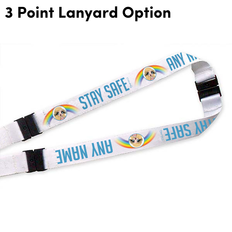 Claireabella Personalised Stay Safe Lanyard With Safety Release