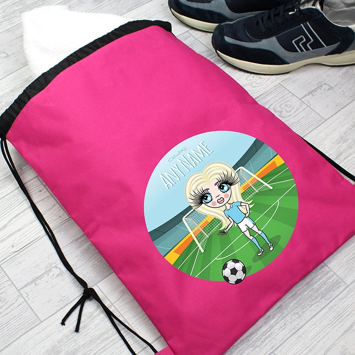 ClaireaBella Girls Football Drawstring Gym Bag - Image 6
