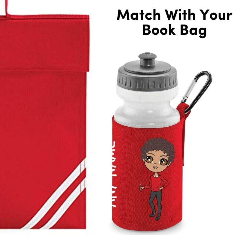 Jnr Boys Personalised Water Bottle and Holder - Image 3