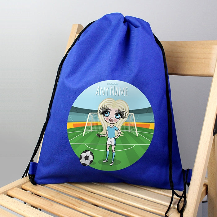 ClaireaBella Girls Football Drawstring Gym Bag - Image 8