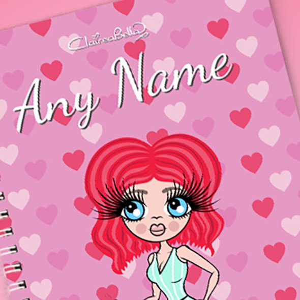 ClaireaBella Heart Print A5 Softback Notebook - Image 2