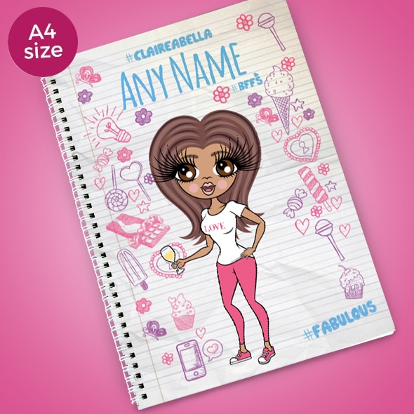 ClaireaBella Notebook print A4 Softback Notebook - Image 1
