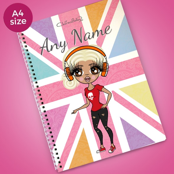 ClaireaBella Union Jack A4 Softback Notebook - Image 1