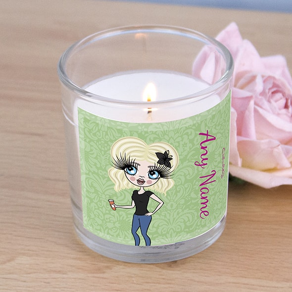 ClaireaBella Green Floral Scented Candle - Image 2