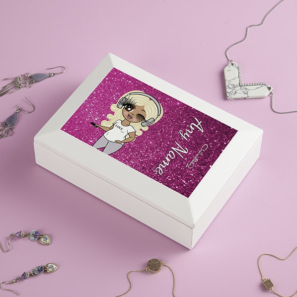 ClaireaBella Pink Glitter Jewellery Box - Image 2
