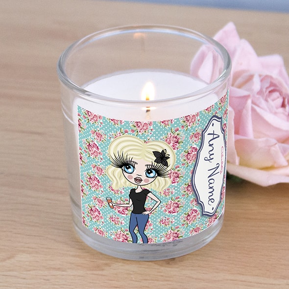 ClaireaBella Rose Print Scented Candle - Image 2